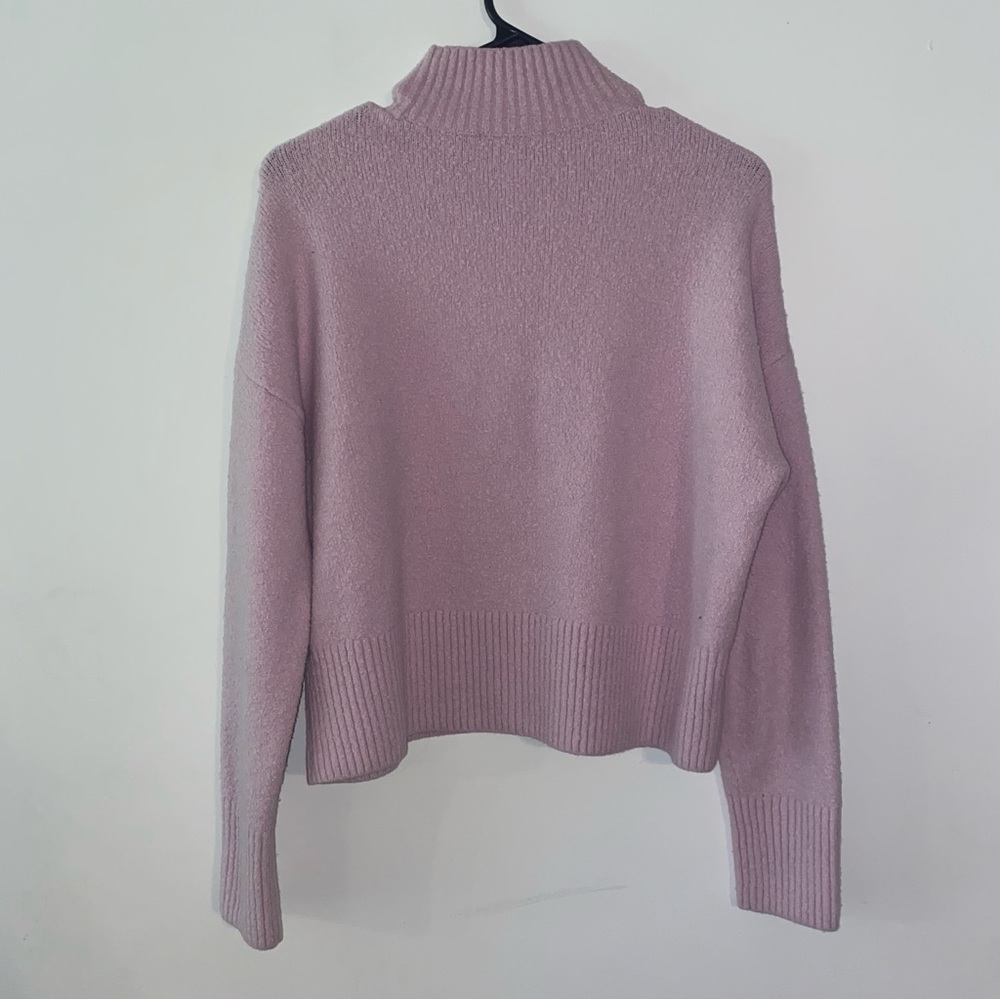 Paris Atelier & Other Stories Women's Pink Wool Blend Cowl Neck Knit Sweater